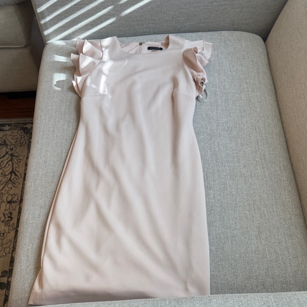 Tommy Hilfiger Soft Pink Ruffle Sleeve Dress
